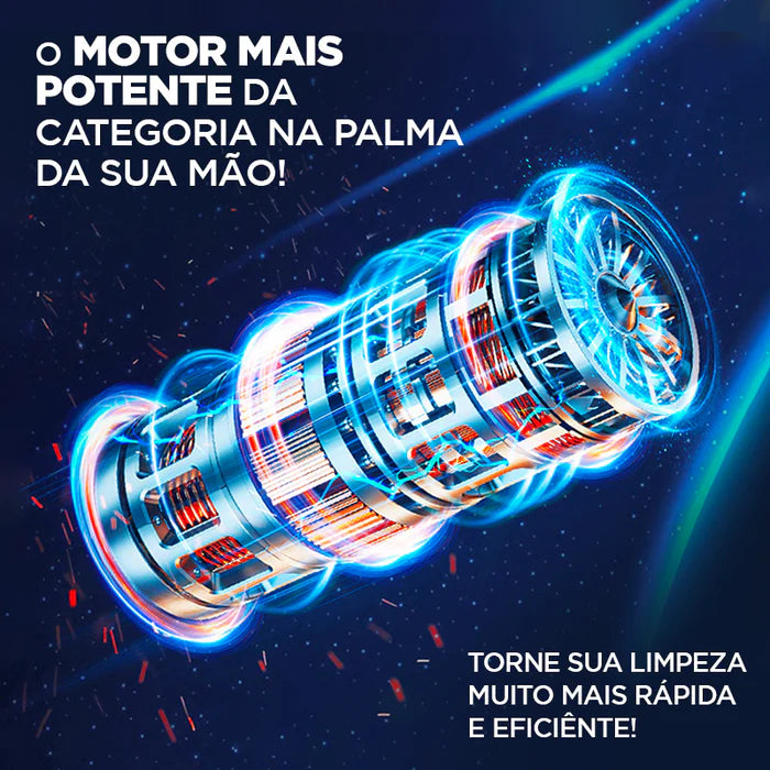 Aspirador de Pó Portátil CleanMax + 7 Brindes Exclusivos + 12 Meses de Garantia Hoje Até 23:59