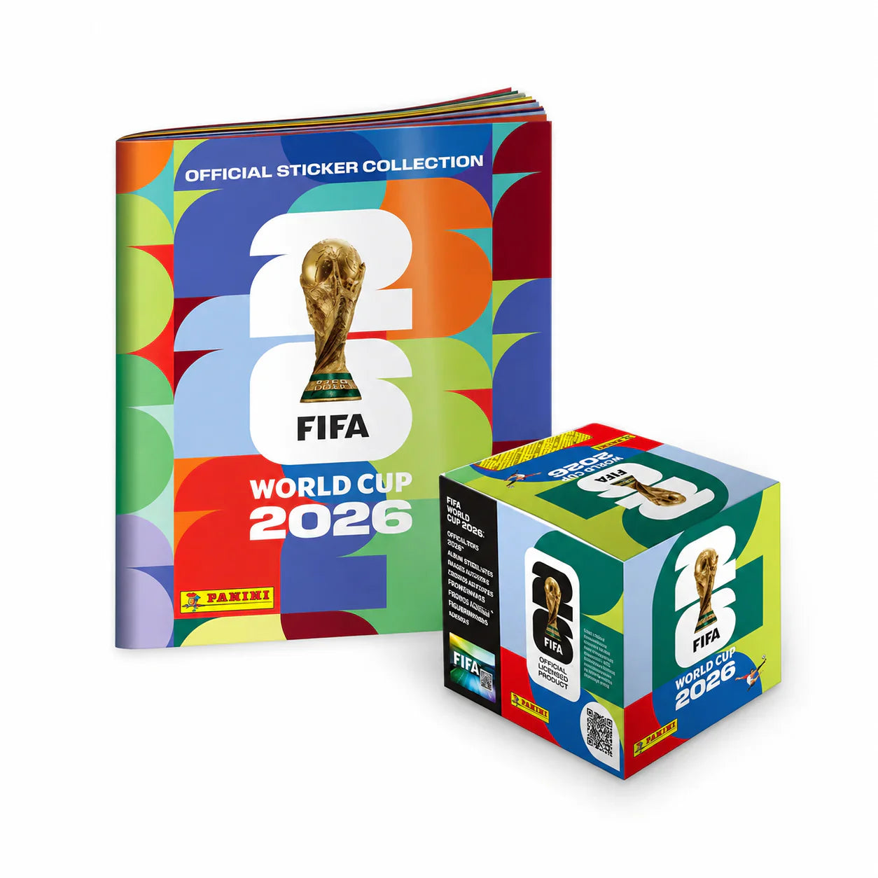 Coleção Oficial de Figurinhas Panini da Copa do Mundo de 2026 – Caixa com 50 Pacotes + Álbum Oficial
