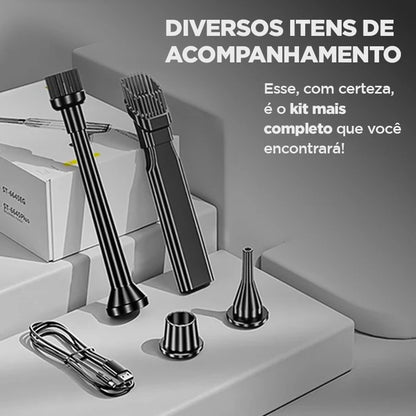 Aspirador de Pó Portátil CleanMax + 7 Brindes Exclusivos + 12 Meses de Garantia Hoje Até 23:59